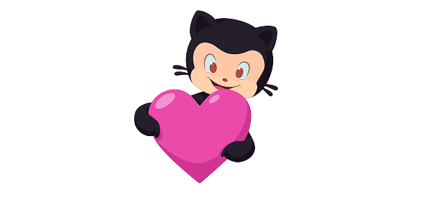 GitHub’s Octocat holding a pink heart on the left, an “×” in the center, and a green square logo reading “open source maintenance fee” with a dollar sign on the right, suggesting a collaboration or relationship between GitHub and open source maintenance funding.