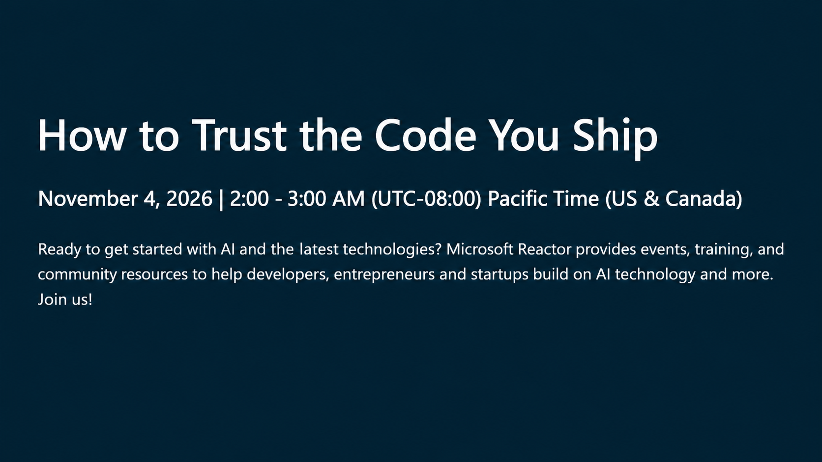 Reactor: How to Trust the Code You Ship