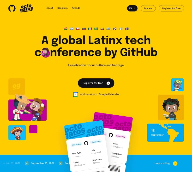 A global Latinx tech conference by GitHub