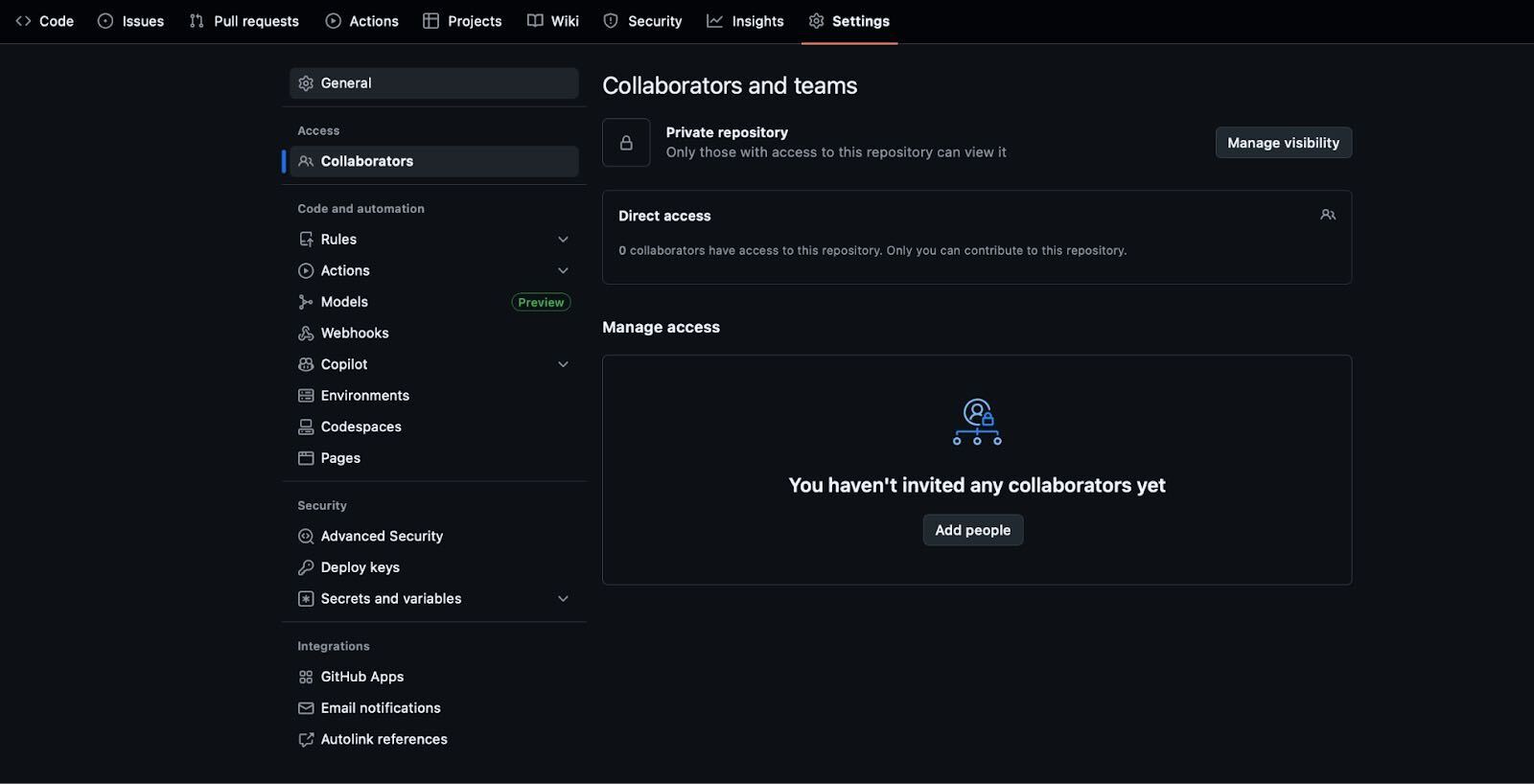 Collaborators and teams
