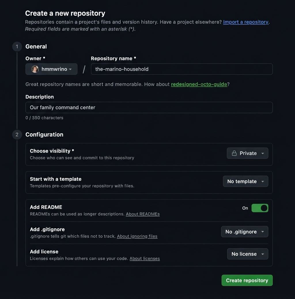 Create a new repository