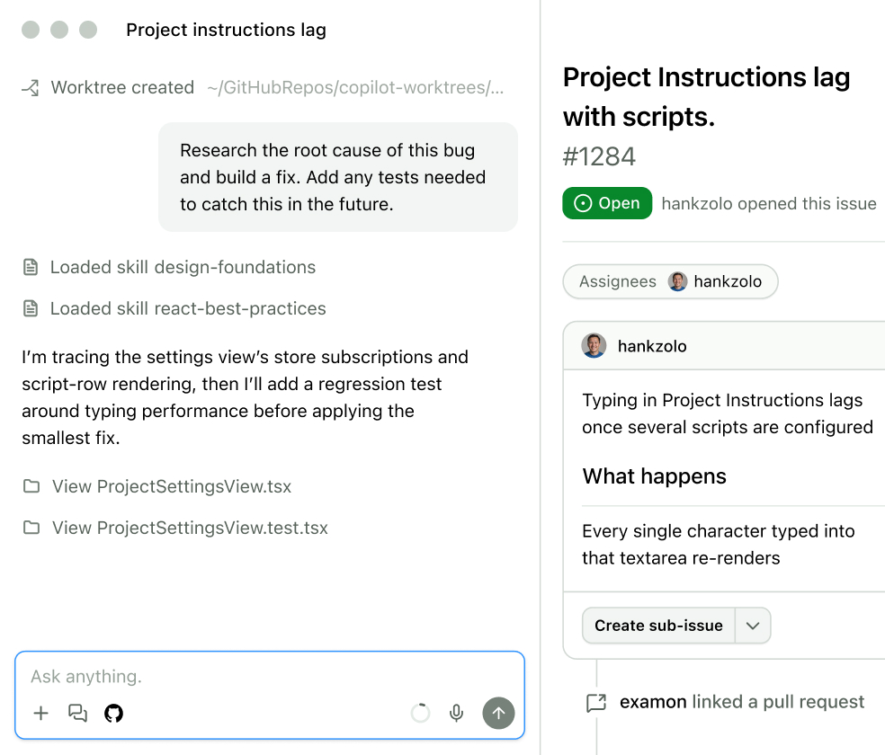 GitHub Copilot working with repository context