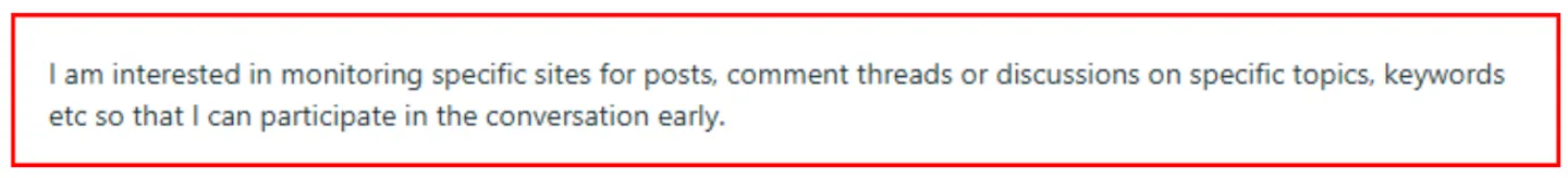 category keywords to help participate discussion early
