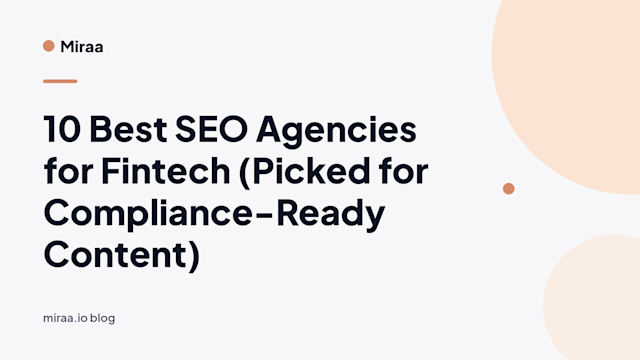 10 Best SEO Agencies for Fintech (Picked for Compliance-Ready Content) (banner v2)