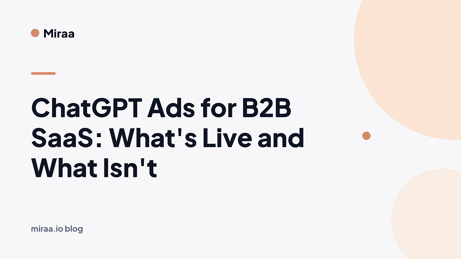 ChatGPT Ads for B2B SaaS: What's Live and What Isn't (banner v2)
