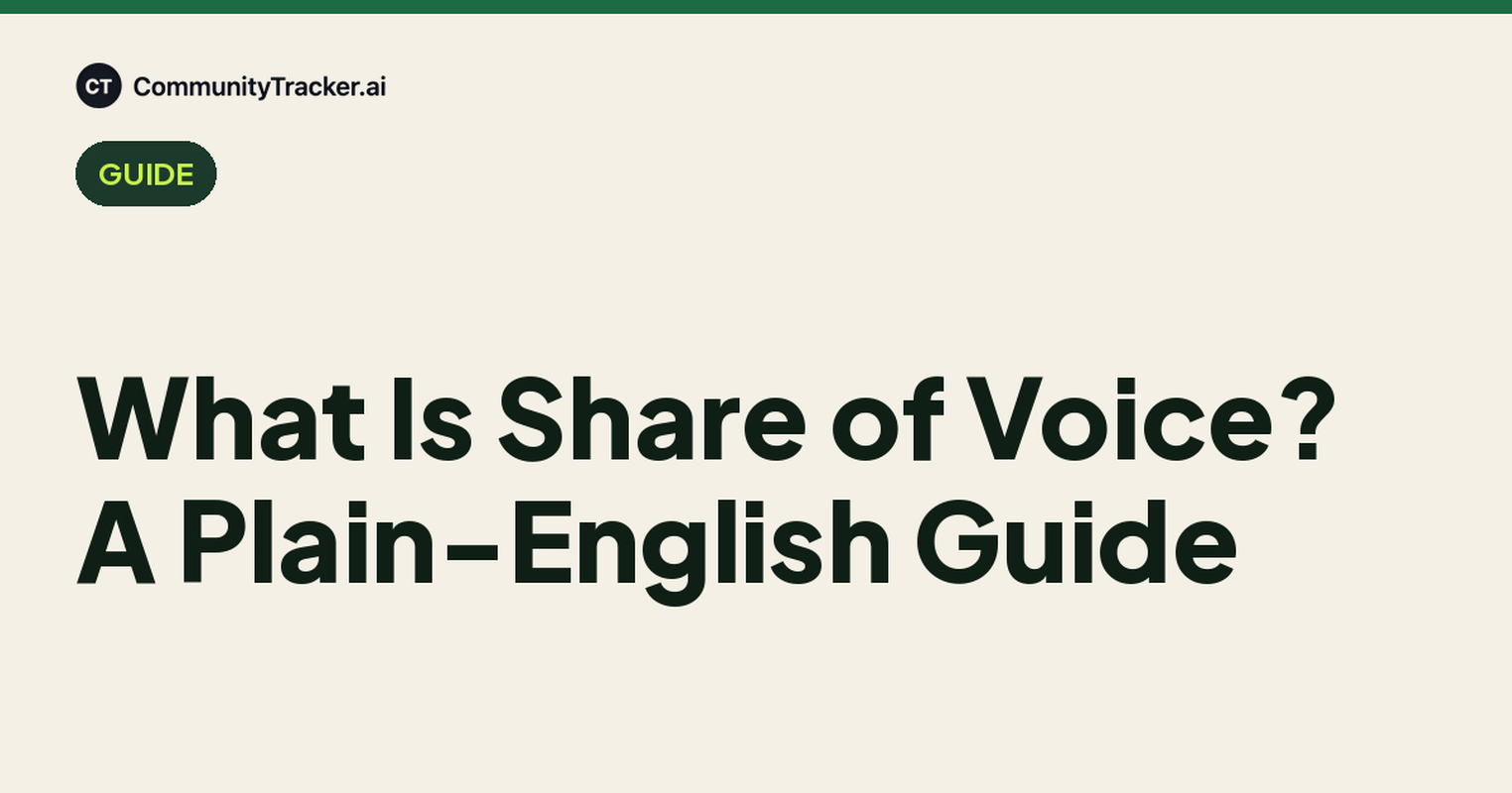 What Is Share of Voice? A Plain-English Guide