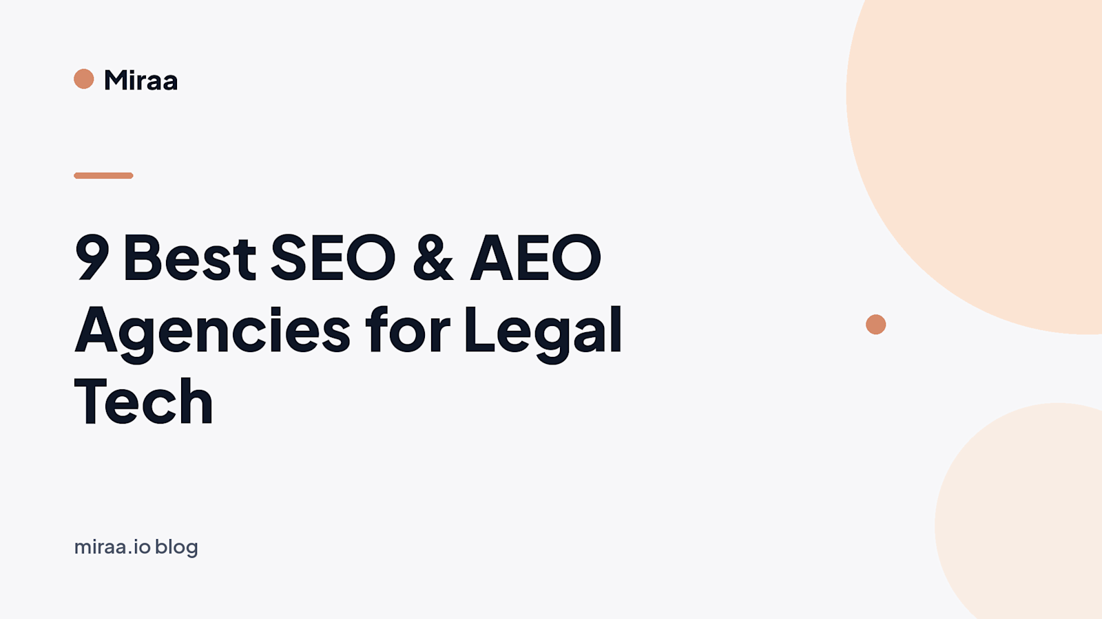 9 Best SEO & AEO Agencies for Legal Tech in 2026 (banner v2)