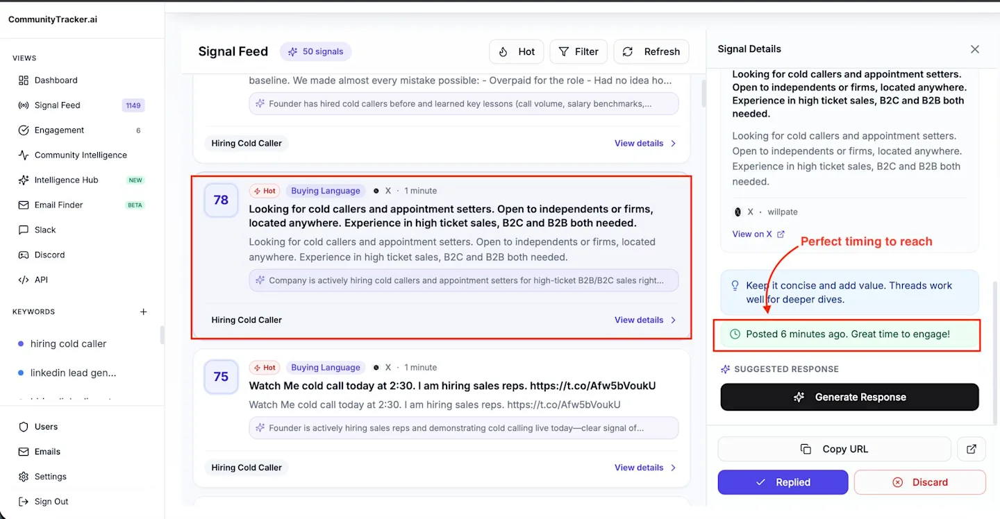 CommunityTracker mentions dashboard