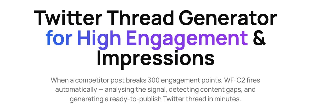 Twitter thread generator