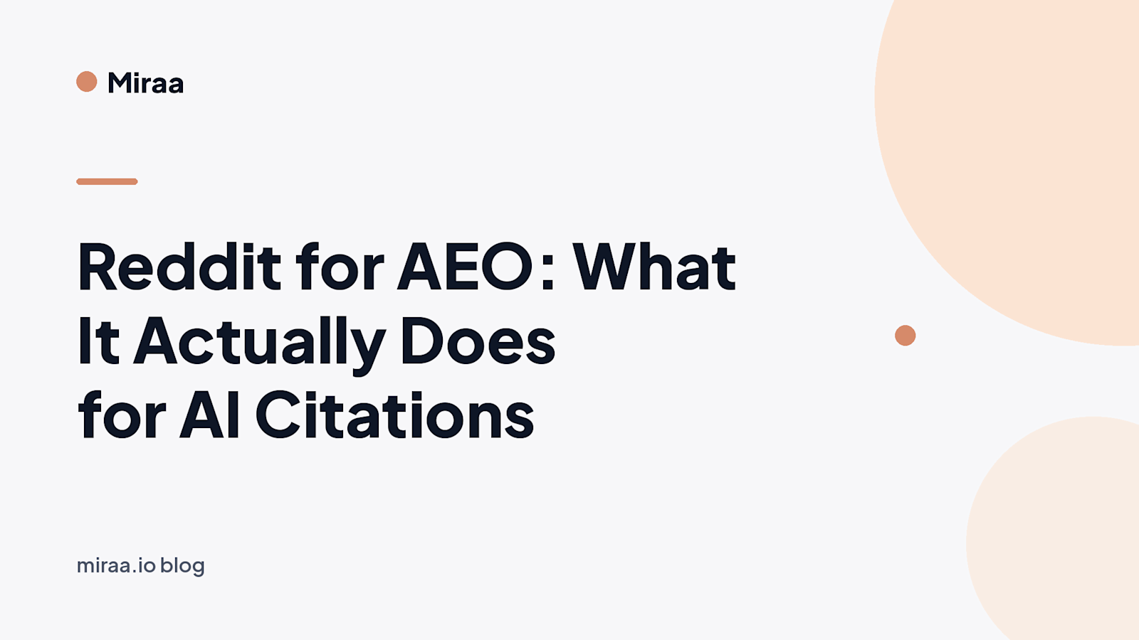 Reddit for AEO: What It Actually Does for AI Citations (banner v2)