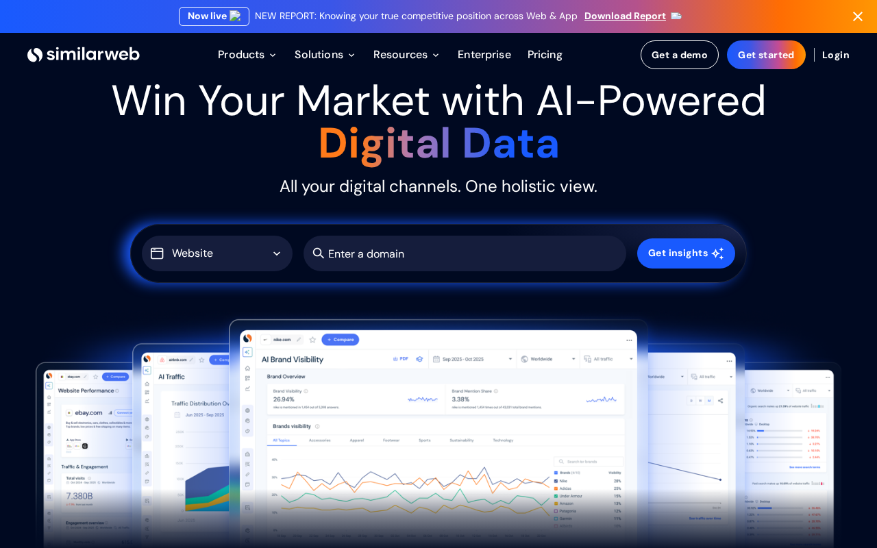 Similarweb homepage screenshot