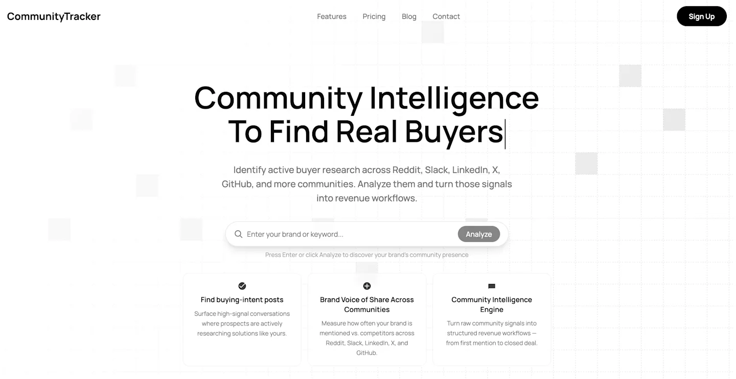 Community-tracker-homepage