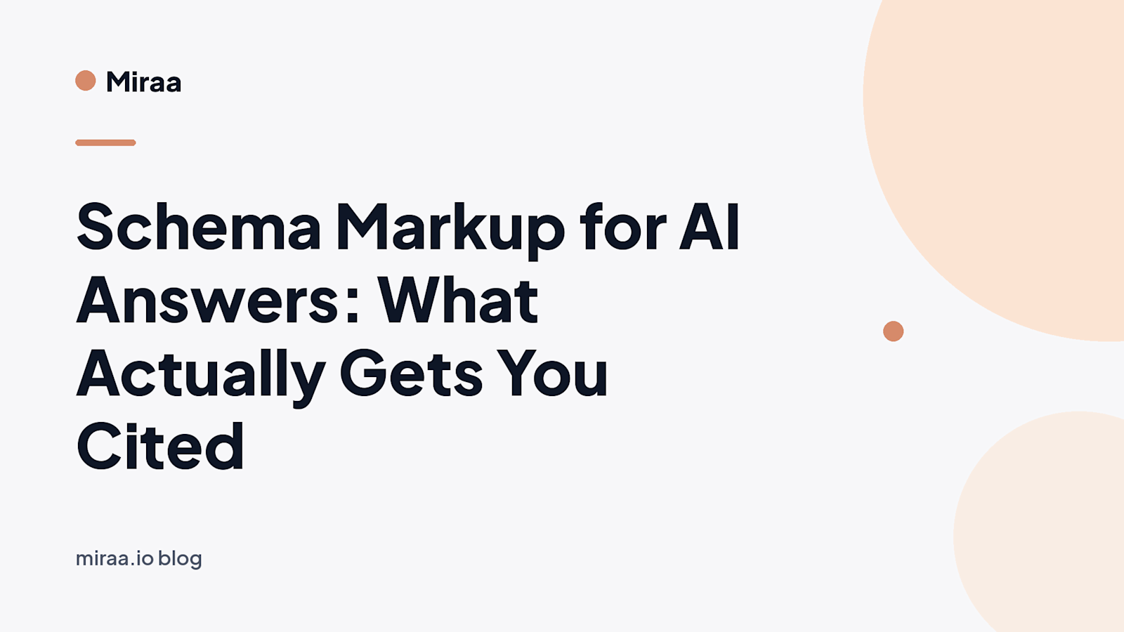 Schema Markup for AI Answers: What Actually Gets You Cited (banner v2)