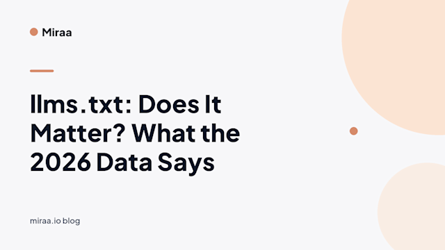 llms.txt: Does It Matter? What the 2026 Data Says (banner v2)