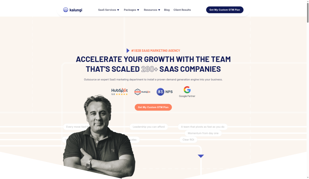 Screenshot of the Kalungi homepage