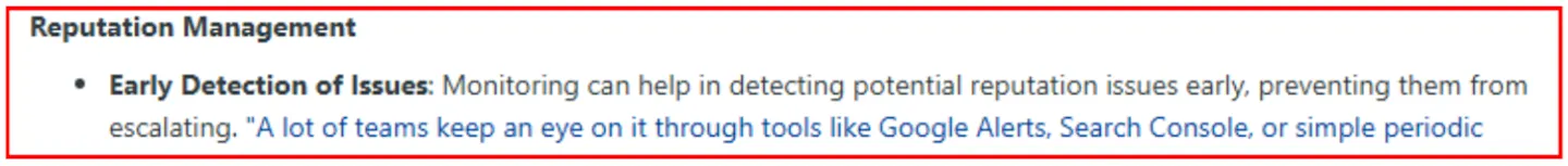 Monitoring helps detect what problems are increasing