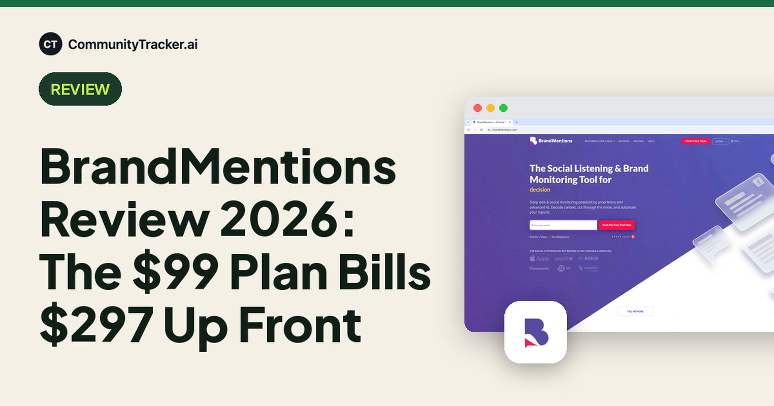 BrandMentions Review 2026: The $99 Plan Bills $297 Up Front