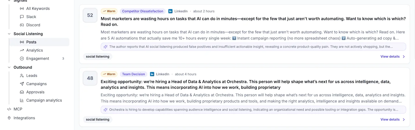 dashboard example Communitytracker