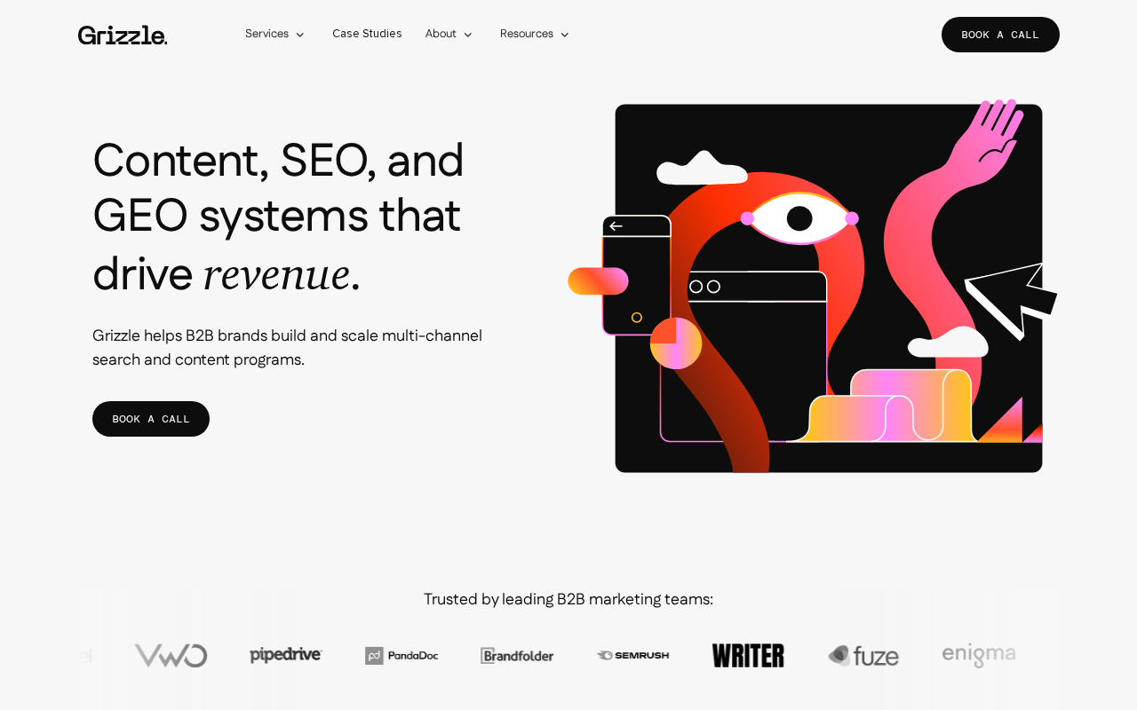 Grizzle homepage screenshot