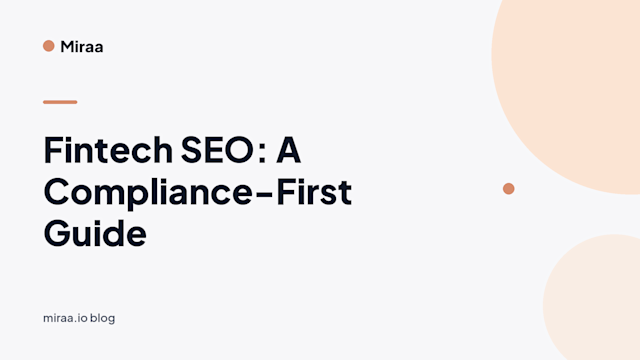 Fintech SEO: A Compliance-First Guide (banner v2)
