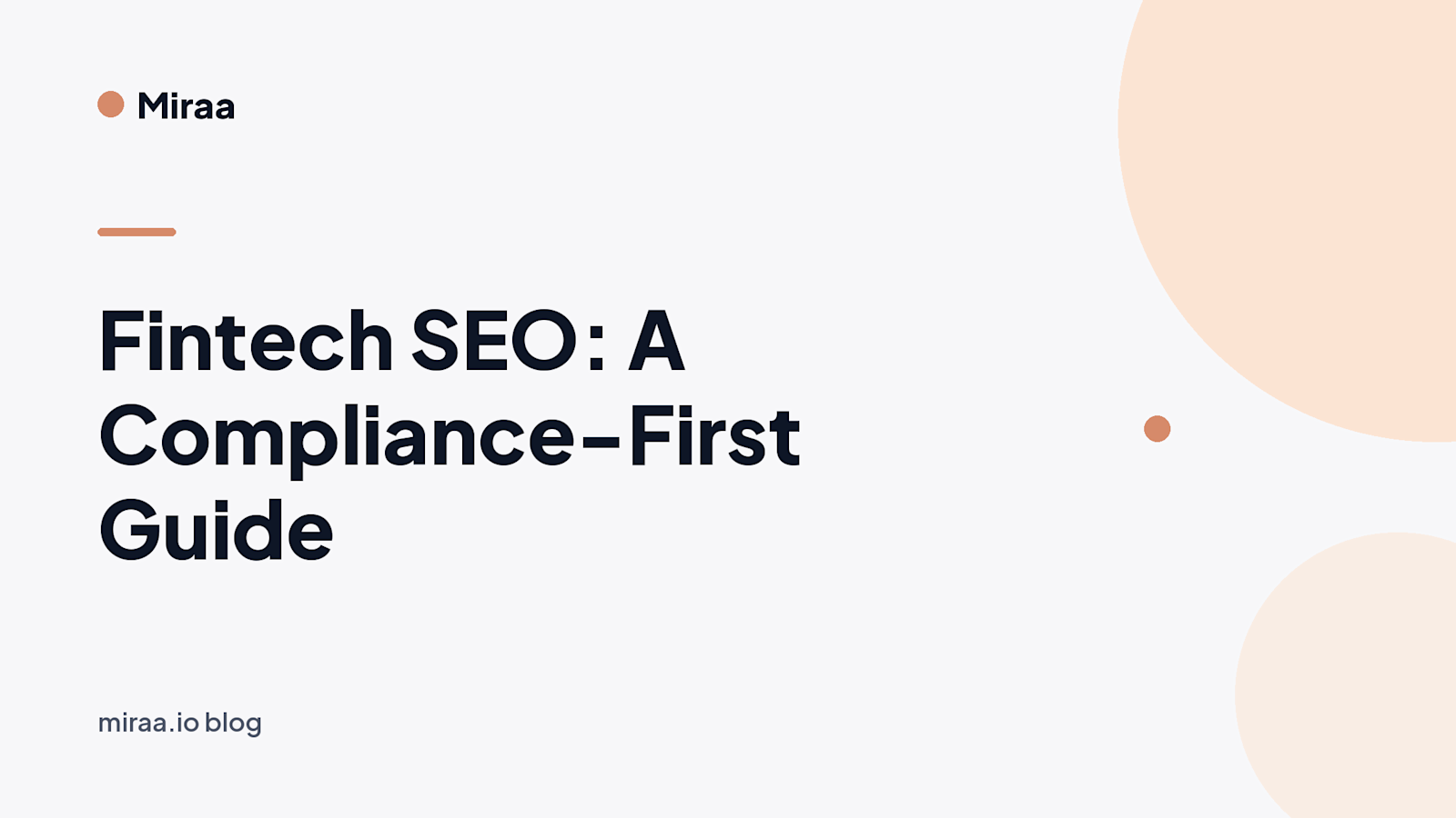 Fintech SEO: A Compliance-First Guide (banner v2)