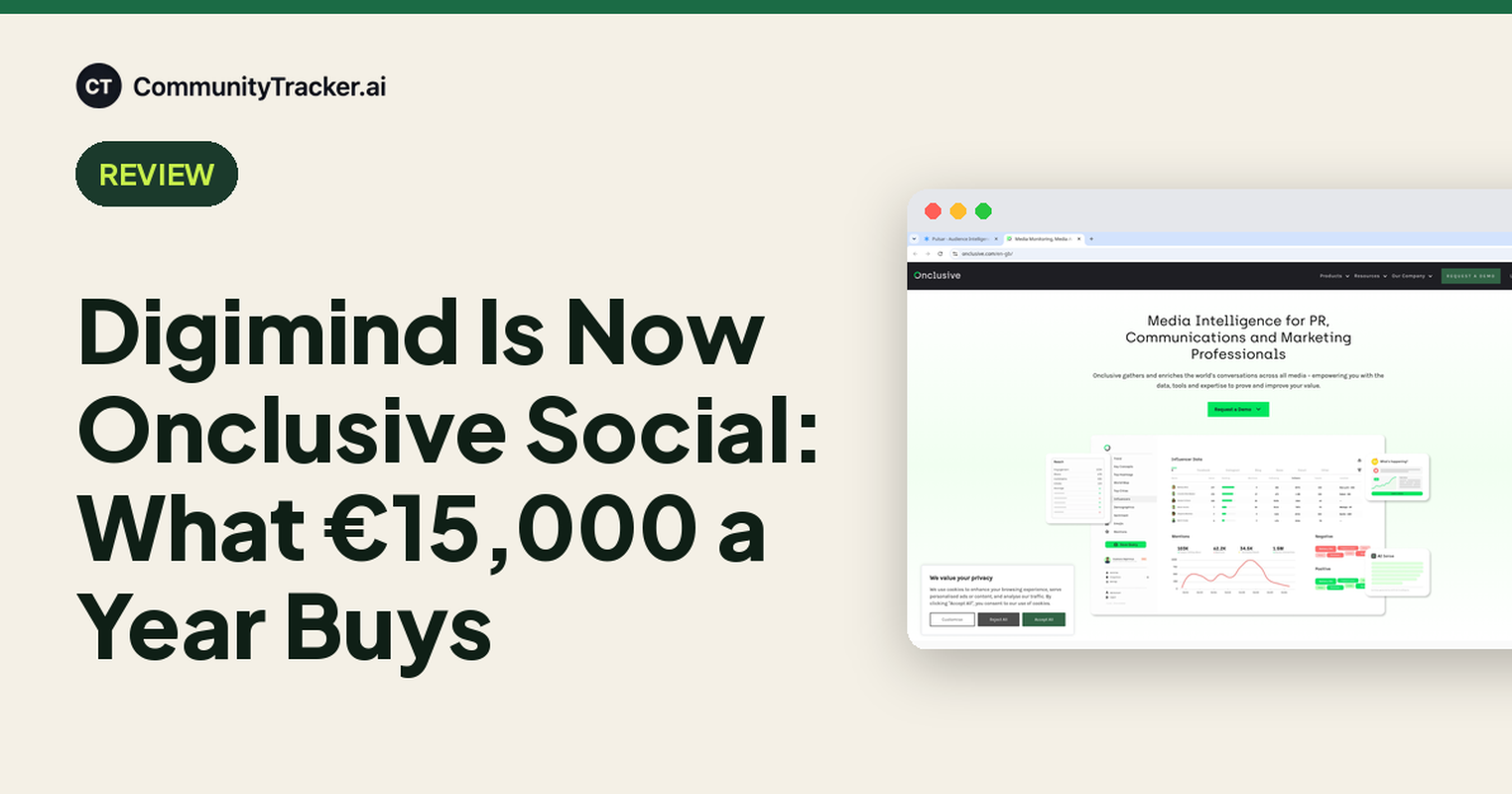 Digimind Is Now Onclusive Social: What €15,000 a Year Buys
