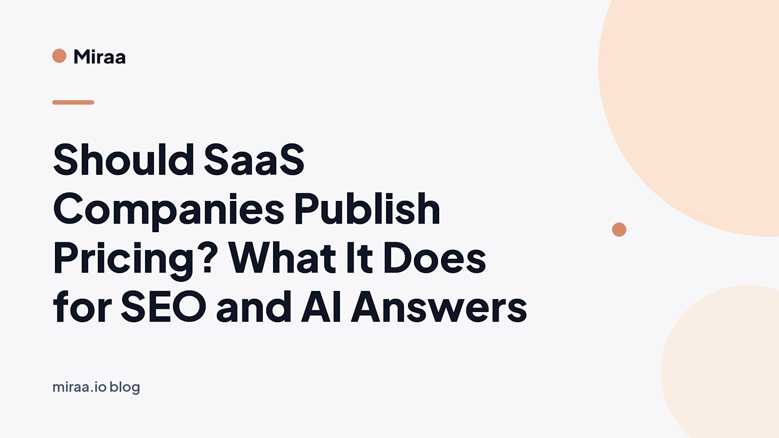Should SaaS Companies Publish Pricing? What It Does for SEO and AI Answers (banner v2)