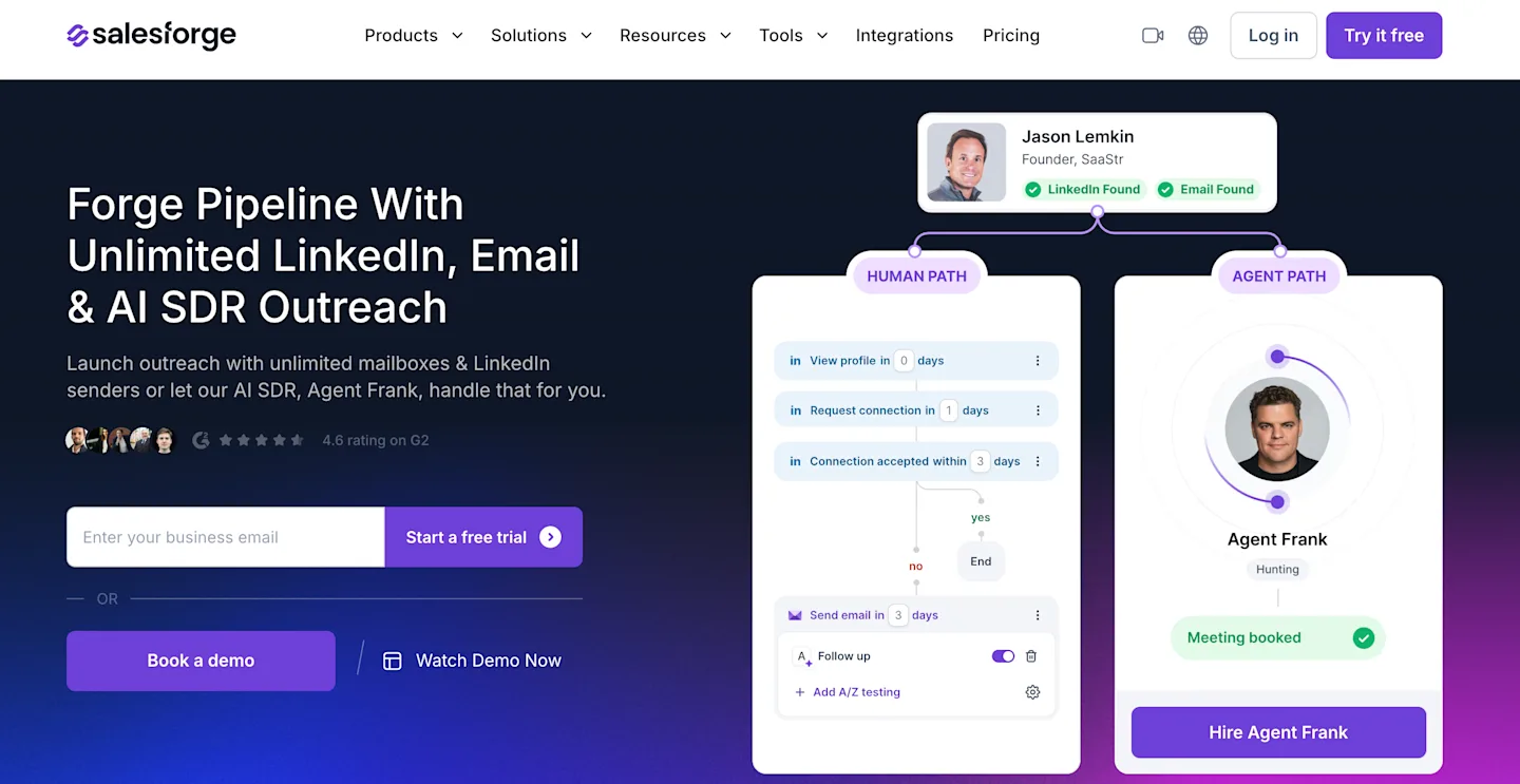 Salesforge Homepage