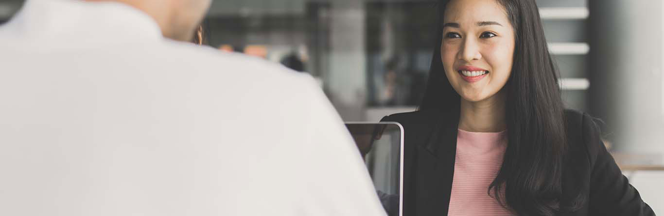 a lady talking to someone