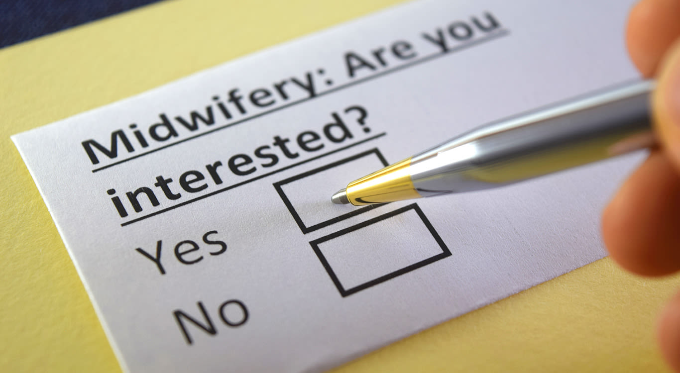 person is answering question about midwifery.