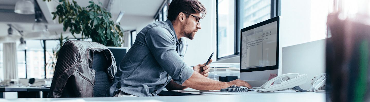 A student doing a course on Computing and IT .