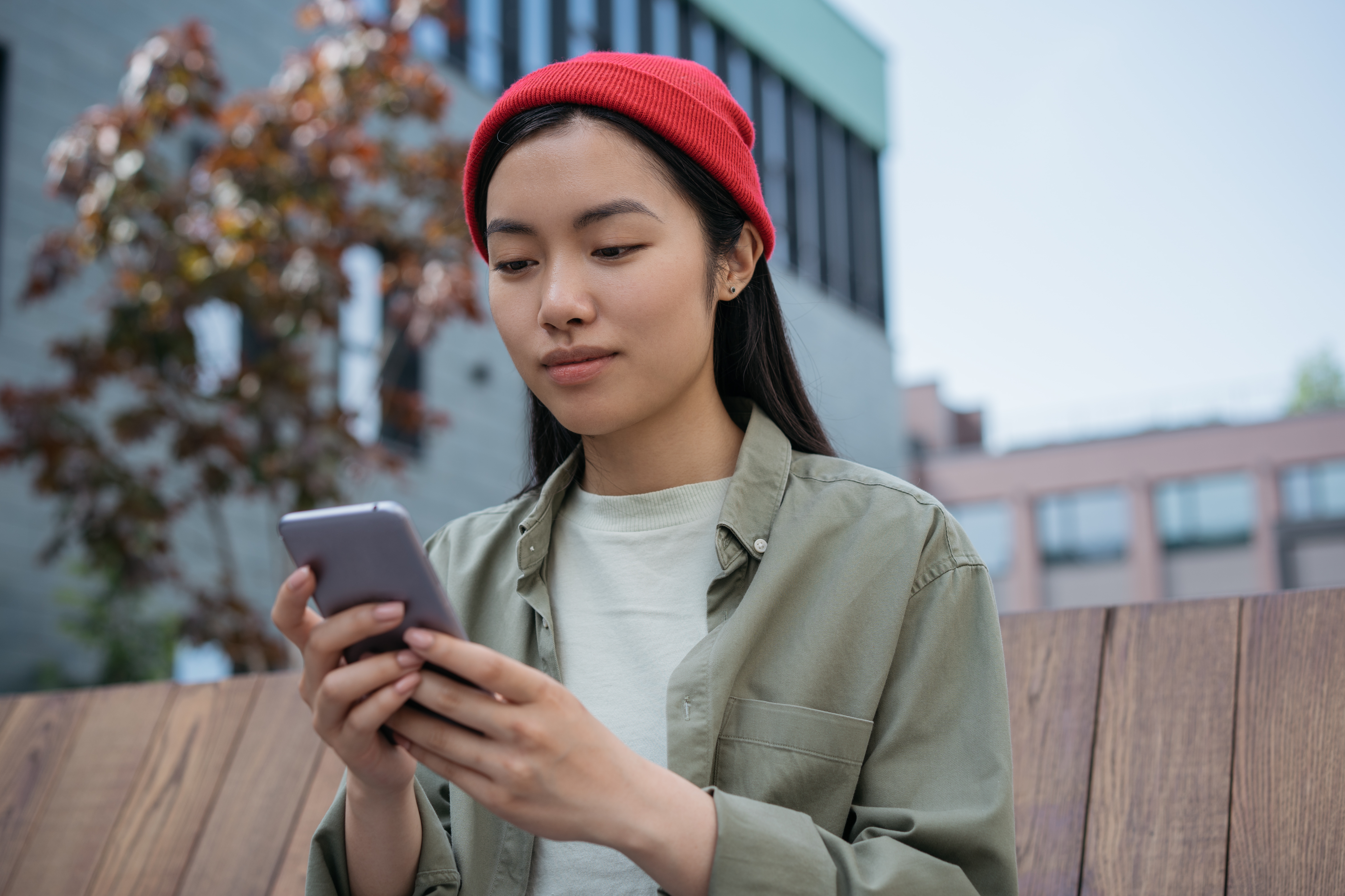a test taker talking to IELTS officer