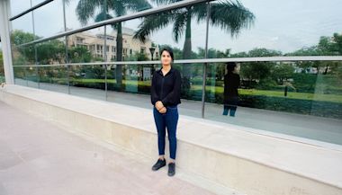 Article banner showing the title ‘From Gurgaon to Melbourne: Why Saloni Says Planning Ahead Made All the Difference’ with Saloni standing outside a modern building."