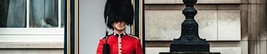 A guard standing up 