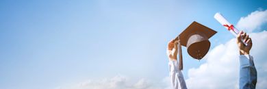 Image of graduate celebrating graduation Throwing hands up a certificate and cap in the air - 10 Benefits of Doing a Masters in Canada: Costs, Best Universities, and More