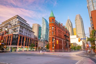 Canada's skyline at night