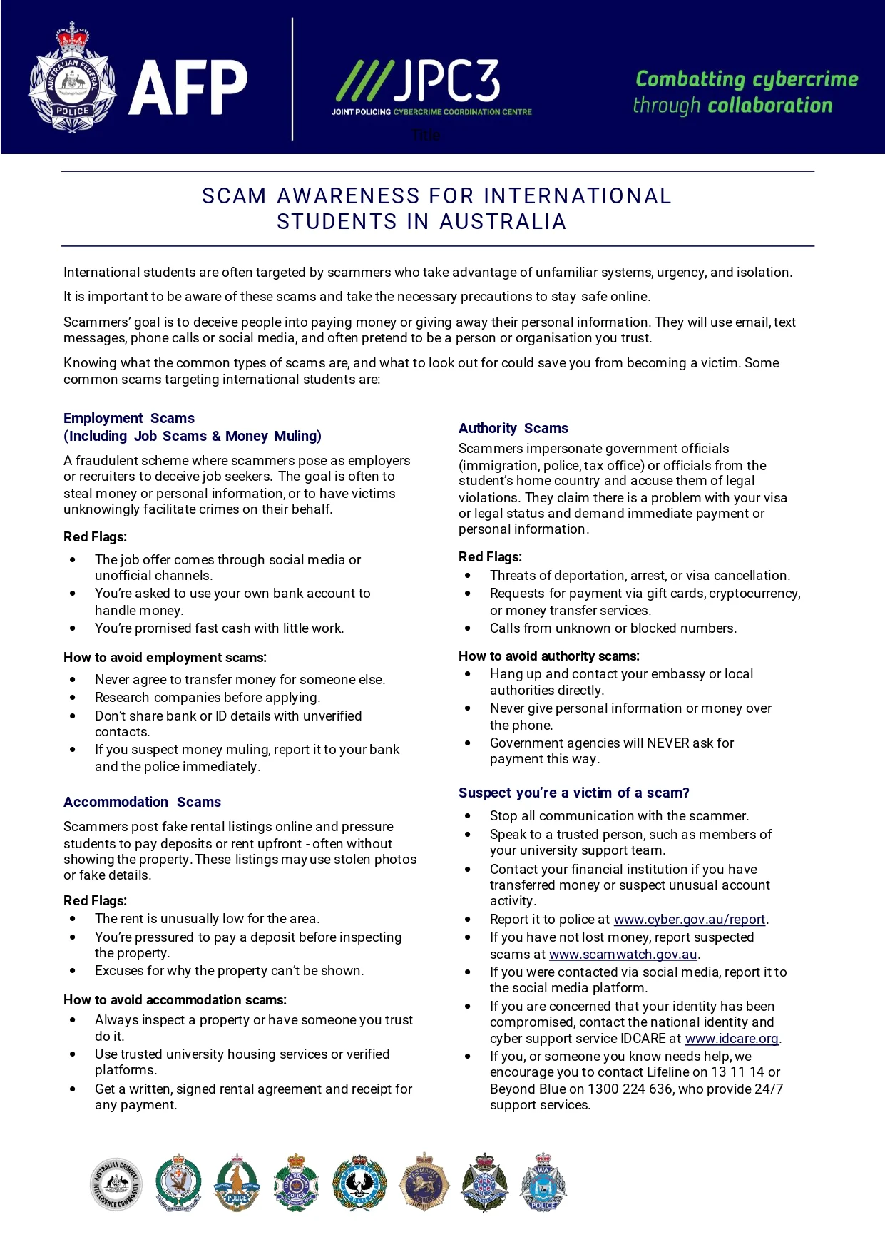 Scam Awareness for International Students - Image
