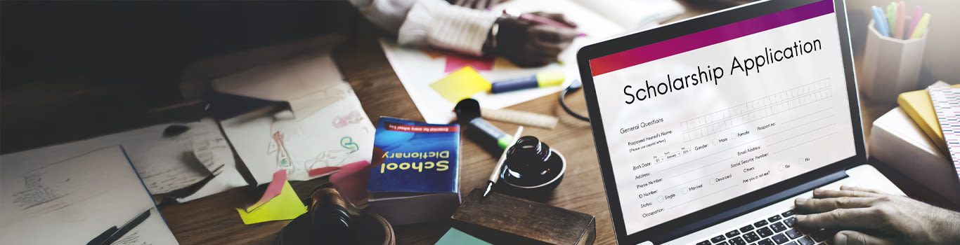 Scholarship Application Document Contract Form Concept