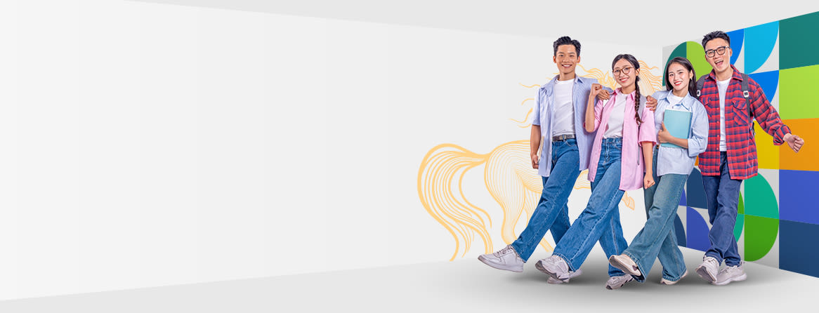 A vibrant event space filled with attendees, booths showcasing technology, and engaging displays under warm lighting