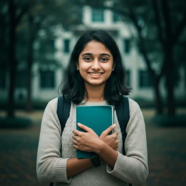 girl with book