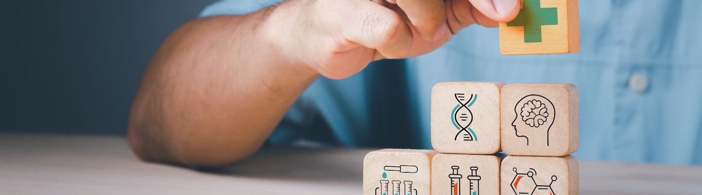 An image of small blocks with pictures on them.