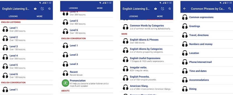 English Listening & Speaking English Listening & Speaking
