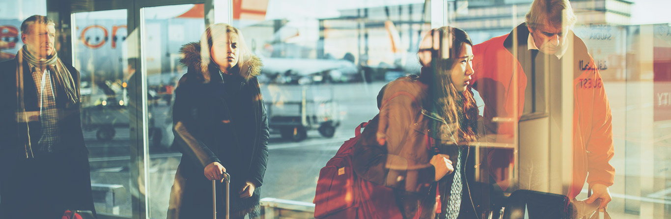 people at the airport