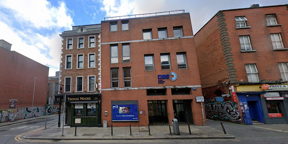 Exterior of Dublin Business School - Aungier St