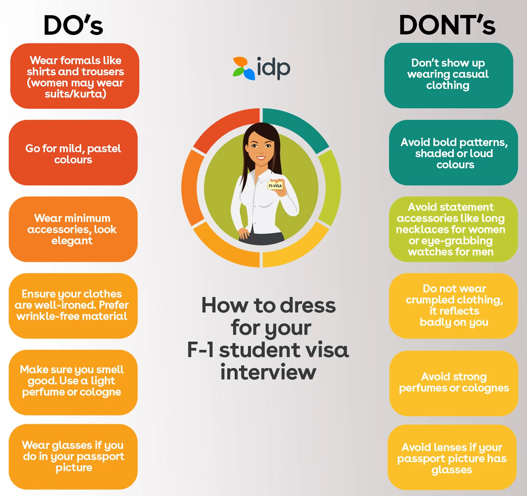 Do's and Dont's on How to dress for your F-1 Student Visa Interview 