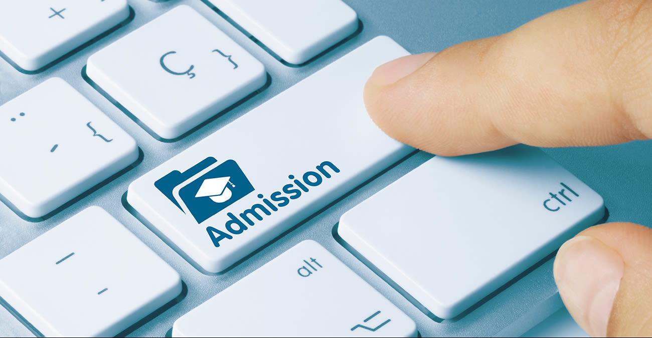 Admission concept using a keyboard