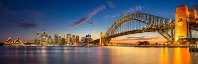 The Sydney Harbour Bridge, an iconic Australian landmark