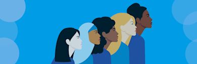 An illustration of women from across the world