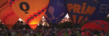Hot air balloon in Canberra