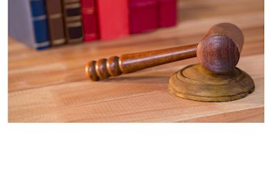 Image of a judge's hammer made out of wood